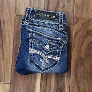 Rock Revival Jeans Size 25 Scarlett Straight